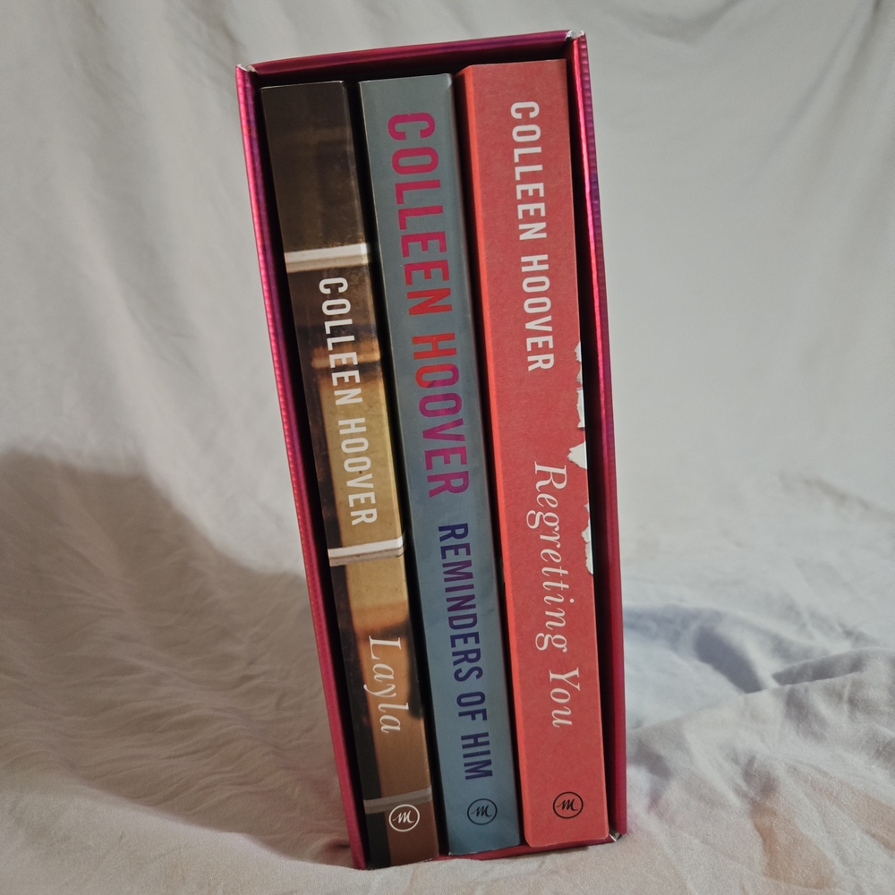 Colleen Hoover Book Set with Pink Box